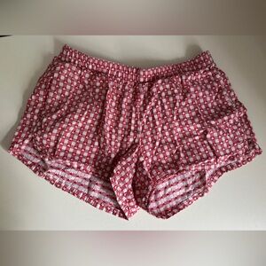 Hollister Red Checkered Star Pj Shorts